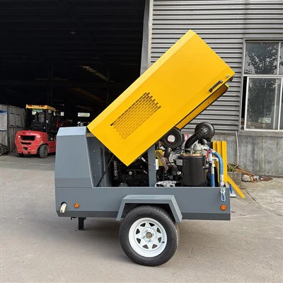 185 Cfm Bester tragbarer Diesel-Schraubenkompressor