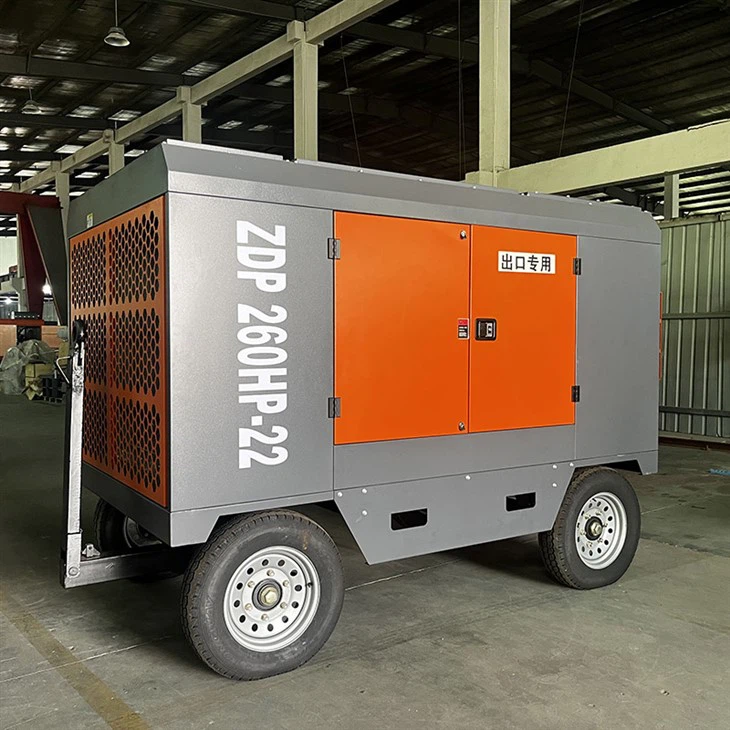 ZD-20/20 Diesel Rotary Type Screw Air Compressor 20 Bar For Mining Operation